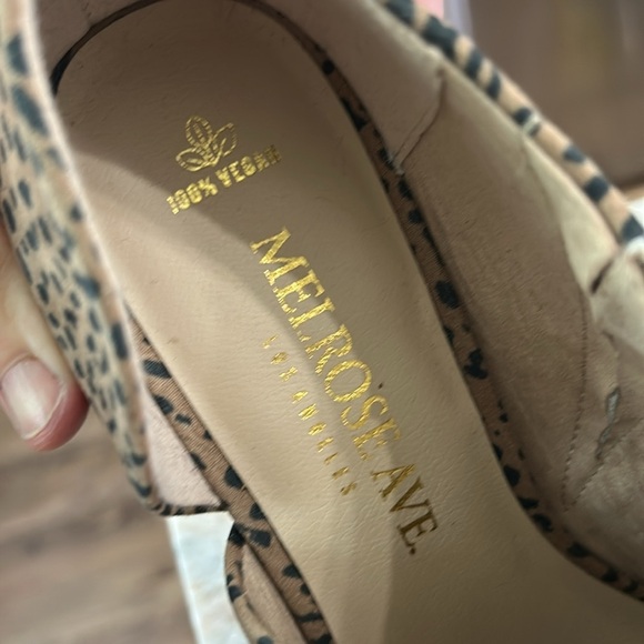 Melrose Ave Los Angeles 100% Vegan Cheetah Bootie size 9 - Picture 10 of 12